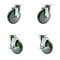 Service Caster Cooking Performance 369CASTER4 5'' Replacement Caster Set with Brakes, 4PK COO-SCC-20S514-PPUB-TPU1-2-TLB-2 - alternate 1